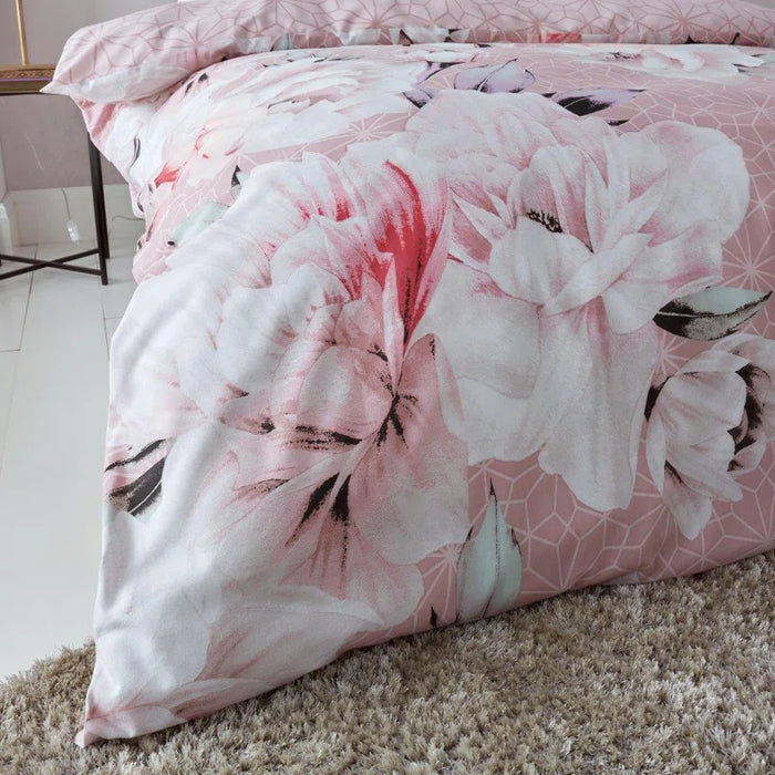 Cotton Blend, Polyester Floral Duvet Cover Set with Pillowcases