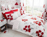 Poppy Cotton Blend Floral Duvet Cover Set with Pillowcases
