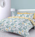 Inga Leaf Reverisble Duvet Cover Set with Pillowcases