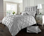 Cotton blend geometric duvet cover set with matching pillowcases, soft and breathable bedding for modern bedrooms