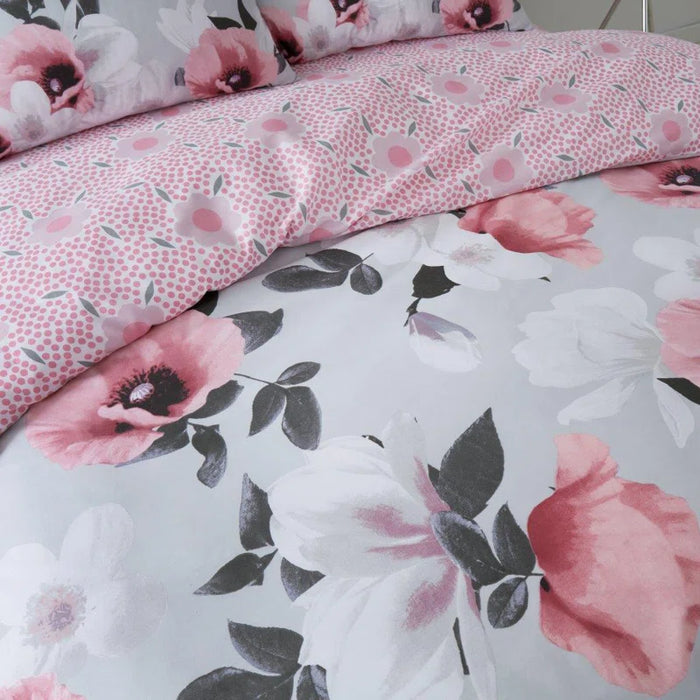 Cotton Blend Floral Duvet Cover Set with Pillowcases