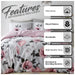 Cotton Blend Floral Duvet Cover Set with Pillowcases