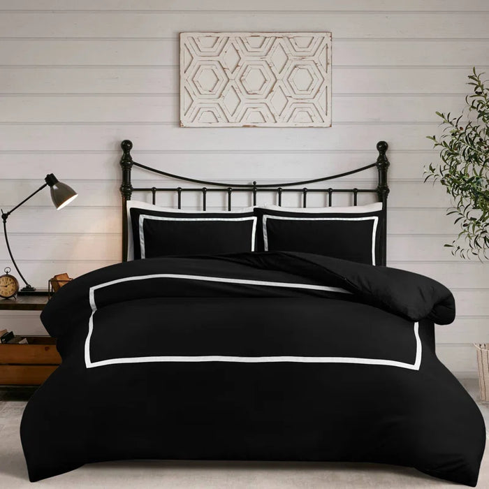 Leketha Microfiber Solid Colour Duvet Cover Set with Pillowcases