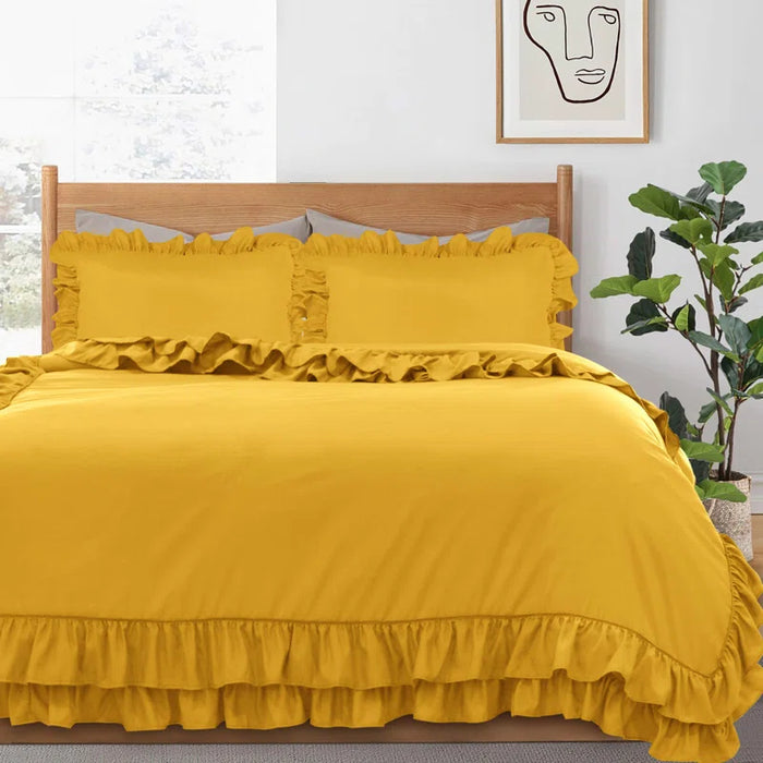 Leketha Microfiber Solid Colour Duvet Cover Set with Pillowcases
