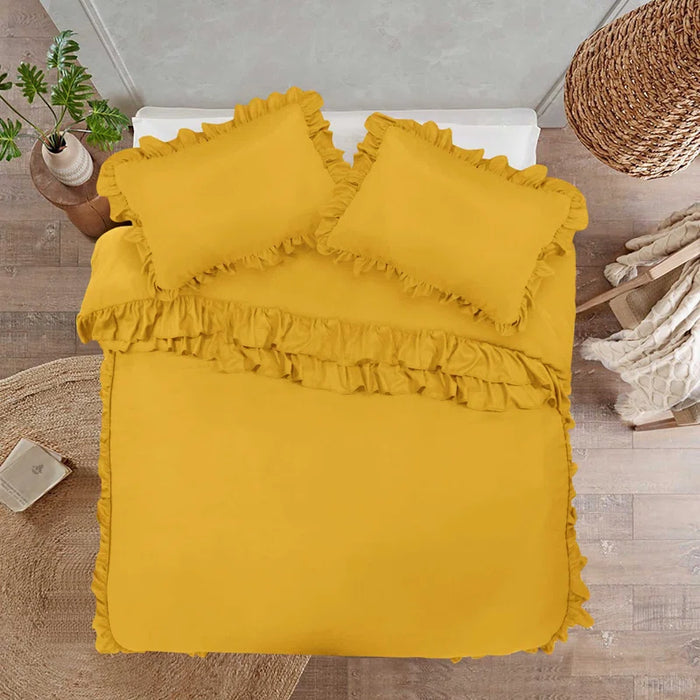 Leketha Microfiber Solid Colour Duvet Cover Set with Pillowcases
