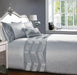 Cotton Blend Chevron Duvet Cover Set with Matching Pillowcases – Modern Zig-Zag Bedding Design