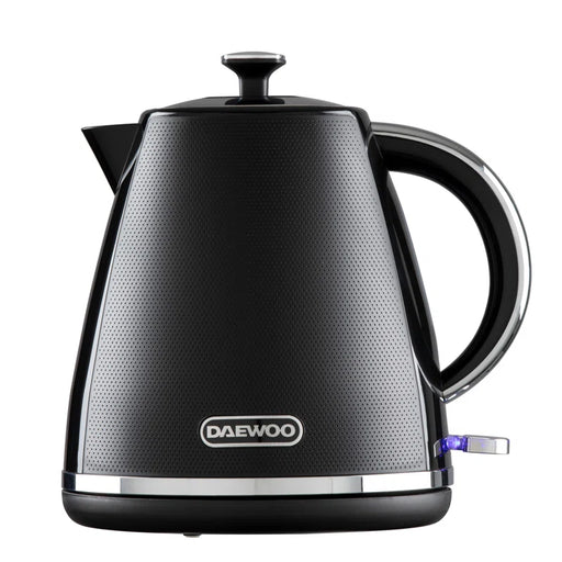 Stylish Stirling Collection Pyramid Kettle with 360° Swivel Base and Removable Lid