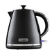 Stylish Stirling Collection Pyramid Kettle with 360° Swivel Base and Removable Lid