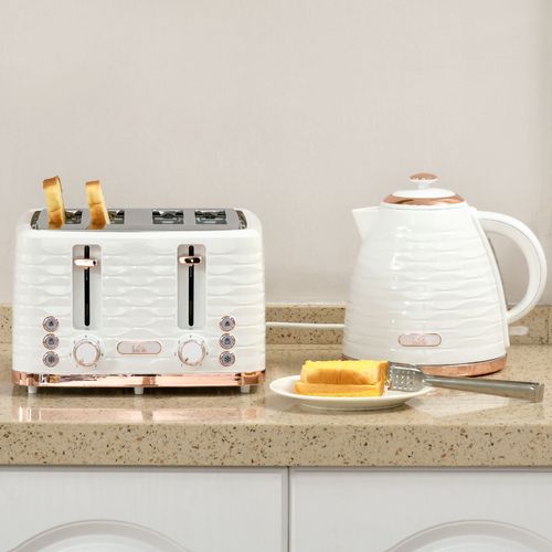 Kettle and Toaster Set – 1.7L Fast Boil Kettle & 4-Slice Toaster - Samanta Factory