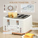 Kettle and Toaster Set – 1.7L Fast Boil Kettle & 4-Slice Toaster - Samanta Factory