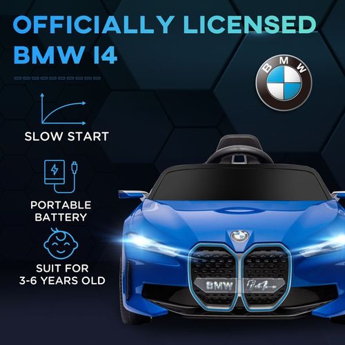 BMW i4 Licensed Kids Electric Ride-On Car – Realistic Driving Fun - Samanta Factory