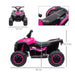HOMCOM 12V Electric Quad Bikes for Kids Ride On Car ATV Toy for 3-5 Years Pink - Samanta Factory