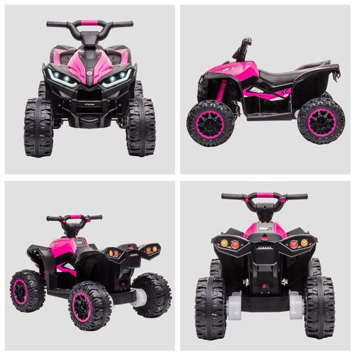 HOMCOM 12V Electric Quad Bikes for Kids Ride On Car ATV Toy for 3-5 Years Pink - Samanta Factory