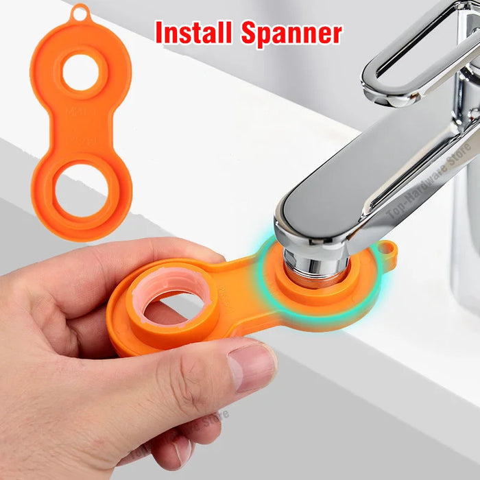 Metal 1080° Universal Rotation Faucet Sprayer Head 22/24Mm Adaptor Washbasin Faucet Extender Aerator Bubbler Nozzle Kitchen Tap