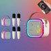 K12 Wireless Microphone Karaoke Machine Bluetooth Speaker KTV HIFI Stereo Sound RGB Colorful LED Lights for Outdoor Home Party