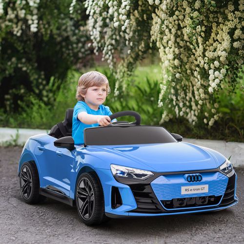 Audi RS e-tron GT Licensed 12V Kids Electric Ride on W/ Remote, Blue - Samanta Factory