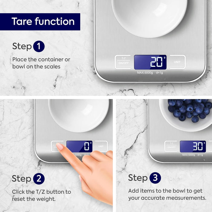5Kg DIGITAL KITCHEN SCALES ELECTRONIC LCD BALANCE SCALE FOOD WEIGHT POSTAL SCALE