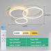 Modern LED Ceiling Chandelier – Dimmable with Remote Control - Samanta Factory