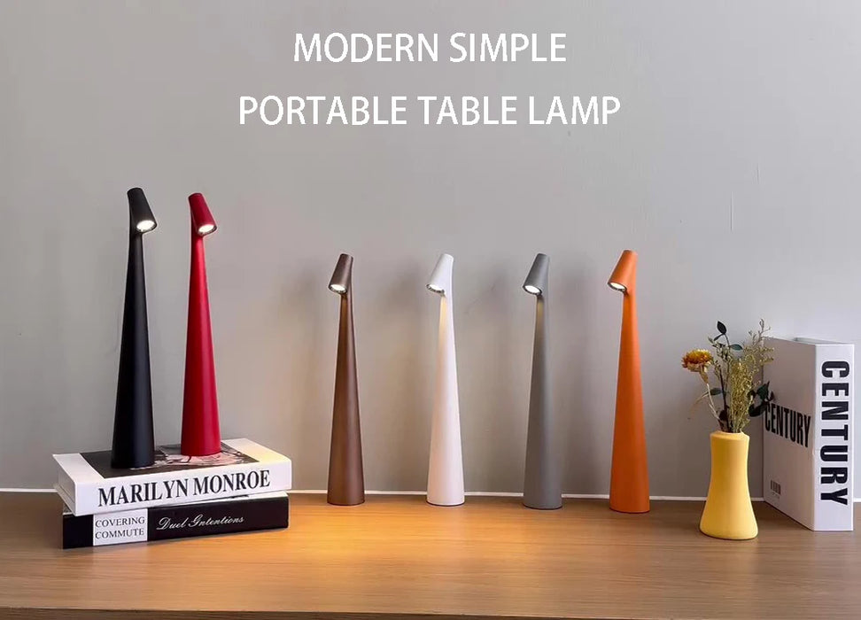 Table Lamp – Touch Dimming Rechargeable LED for Study & Living Rooms - Samanta Factory