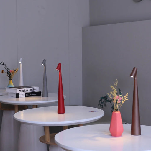 Touch dimming rechargeable LED table lamp for study desk and living room
