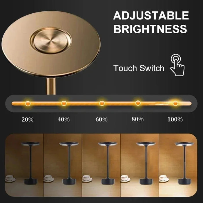 Desk Lamp – Wireless LED with Dimming & Touch Control - Samanta Factory