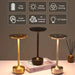 Wireless LED desk lamp with touch control and dimming feature in black and brushed nickel finish for modern lighting solutions.
