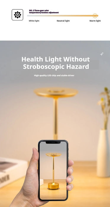 Desk Lamp – Wireless LED with Dimming & Touch Control - Samanta Factory