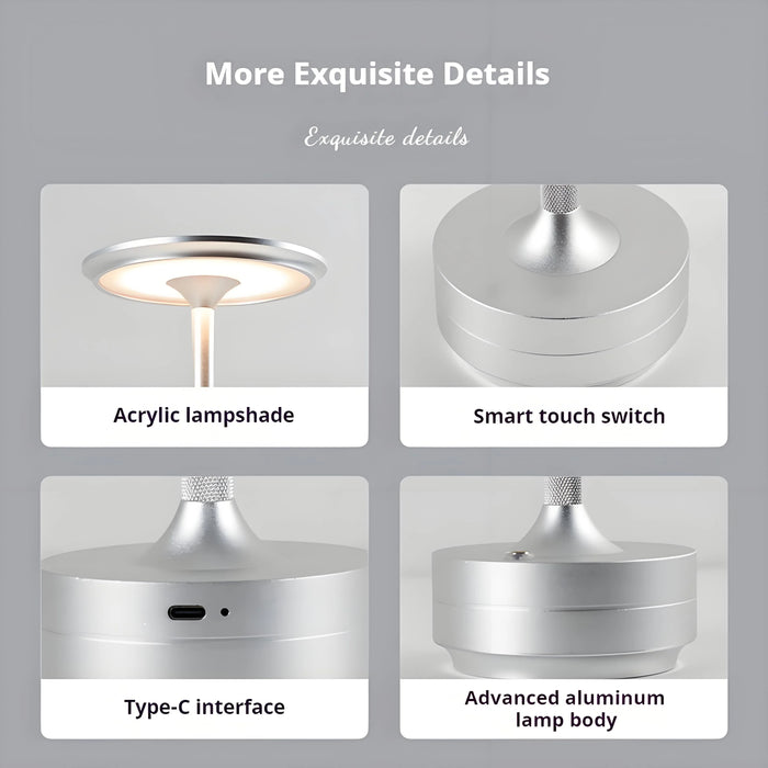 Desk Lamp – Wireless LED with Dimming & Touch Control - Samanta Factory