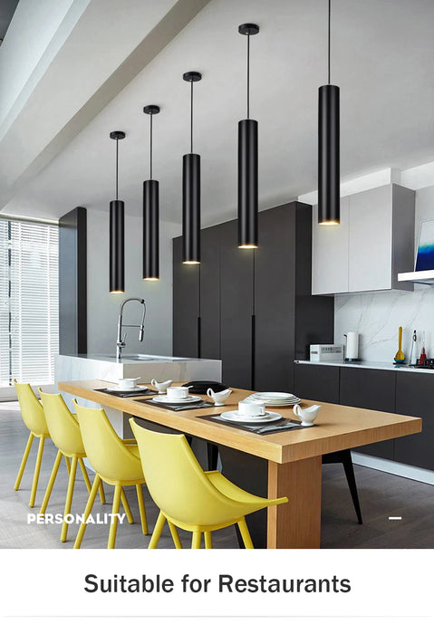 Pendant Light – Dimmable Tube Design for Focused Lighting - Samanta Factory