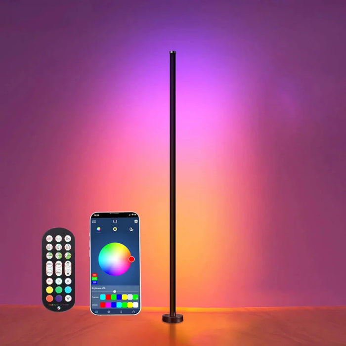 Floor Lamp – Smart RGB LED with Remote & App Control - Samanta Factory