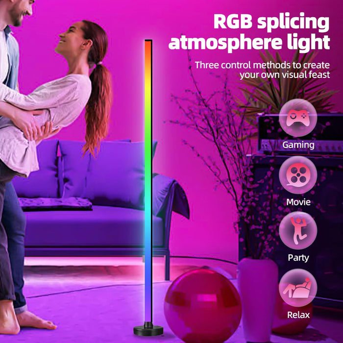 Floor Lamp – Smart RGB LED with Remote & App Control - Samanta Factory