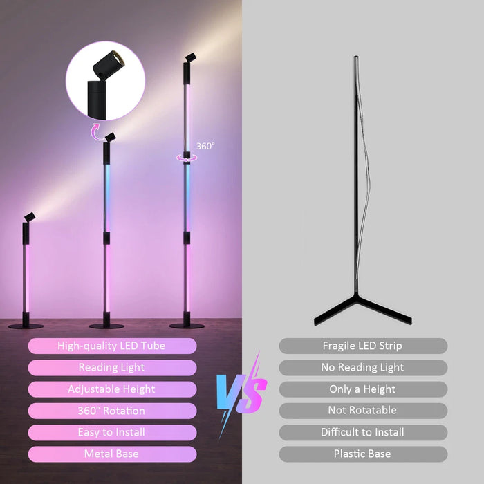 LED Floor Lamp – Smart App & Remote Control - Samanta Factory