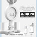 Desk Lamp – Rechargeable LED with Fan & Clock Display - Samanta Factory