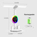 Desk Lamp – Rechargeable LED with Fan & Clock Display - Samanta Factory