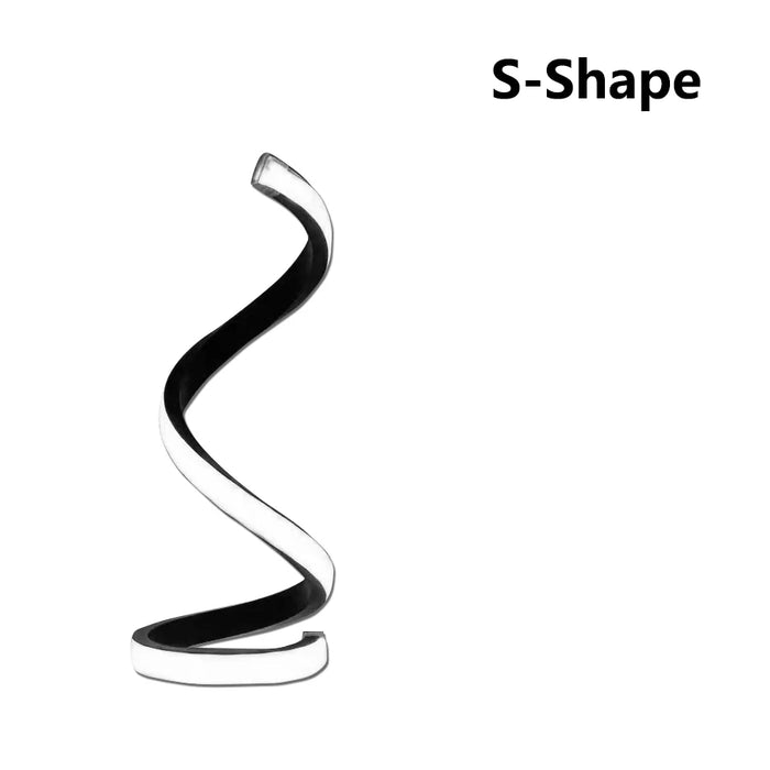 Table Lamp – Modern LED Spiral with 3-Color Dimming - Samanta Factory
