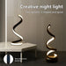 Table Lamp – Modern LED Spiral with 3-Color Dimming - Samanta Factory