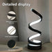 Table Lamp – Modern LED Spiral with 3-Color Dimming - Samanta Factory