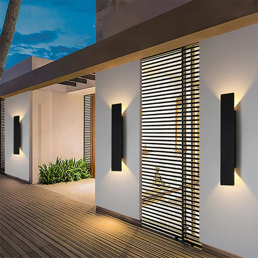 Waterproof outdoor LED wall lamp for garden, patio, or exterior home lighting