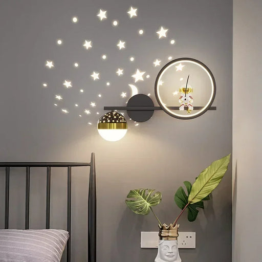 Modern cozy LED wall lamp for kids' bedrooms