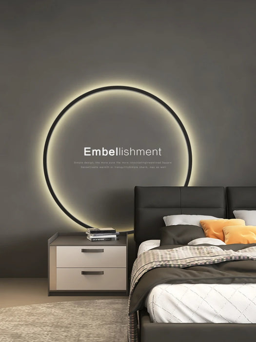 Wall Lamp – USB-Powered LED Ring Light for Modern Interiors - Samanta Factory