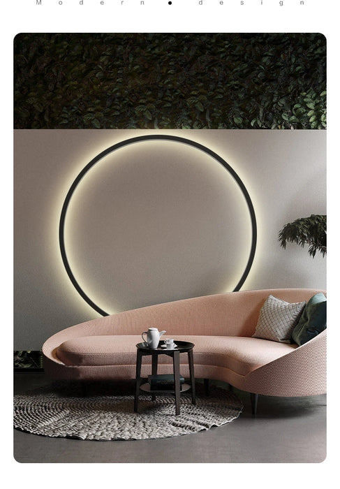 Wall Lamp – USB-Powered LED Ring Light for Modern Interiors - Samanta Factory