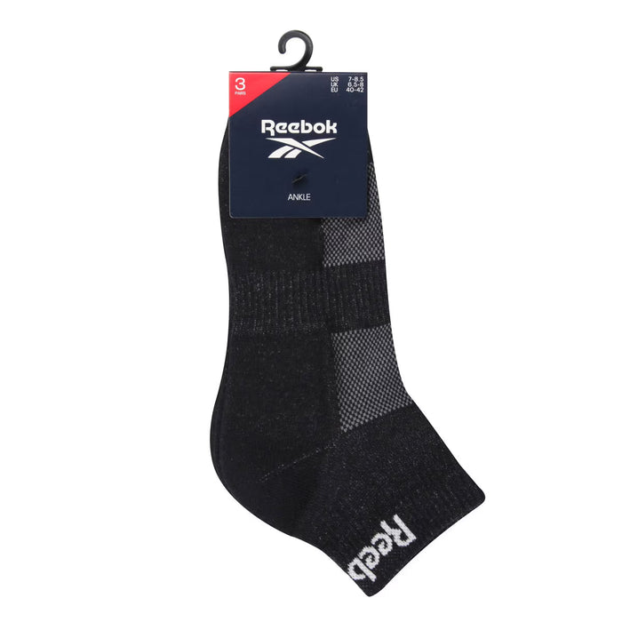 Unisex Essential Ankle Socks 6 Pack in Black