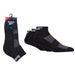 Unisex Essential Ankle Socks 6 Pack in Black