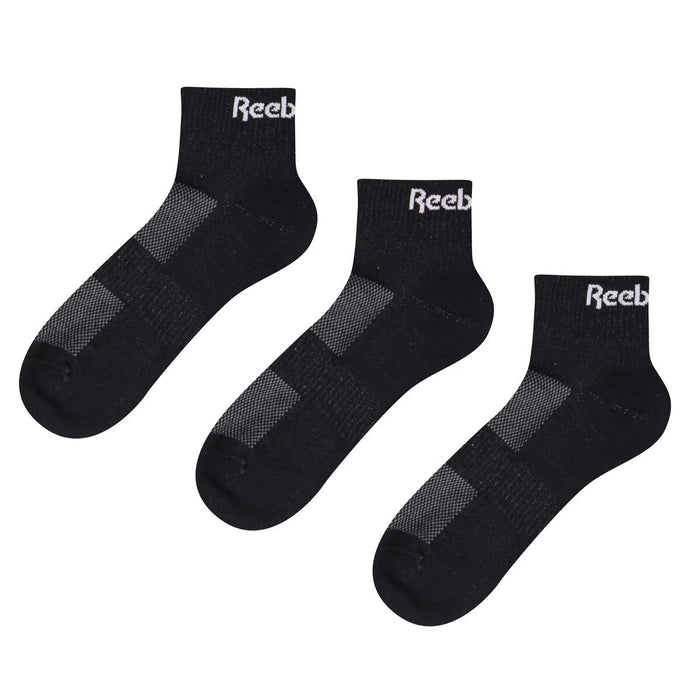 Unisex Essential Ankle Socks 6 Pack in Black