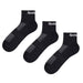 Unisex Essential Ankle Socks 6 Pack in Black