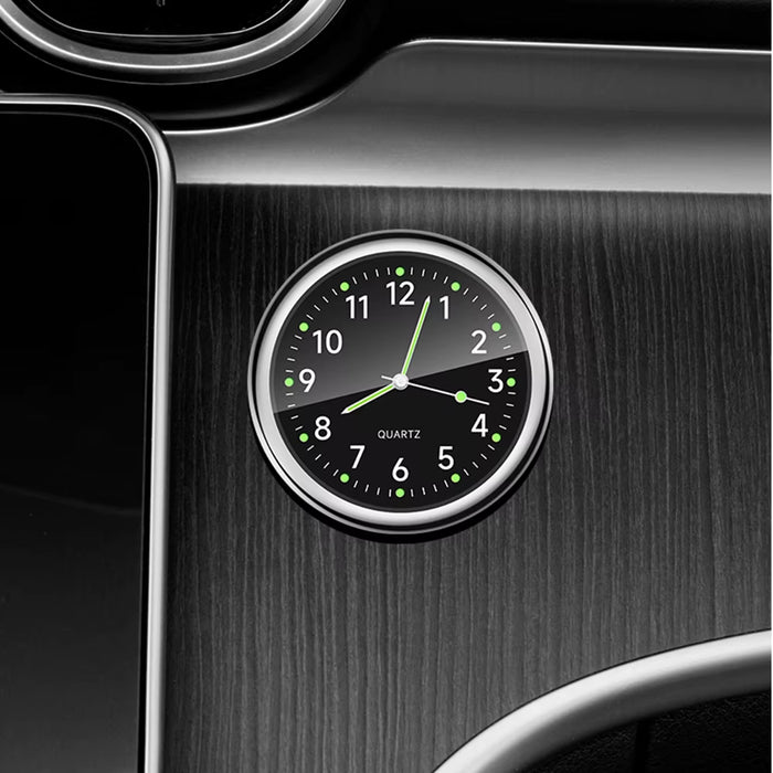 Mini Car Clock Luminous 5 Colors Auto Stick-On Digital Watch Mechanics Quartz Motorcycle Clocks Auto Ornament Car Accessories