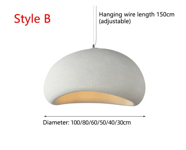 Pendant Light – Nordic Wabi Sabi LED Ceiling Chandelier - Samanta Factory