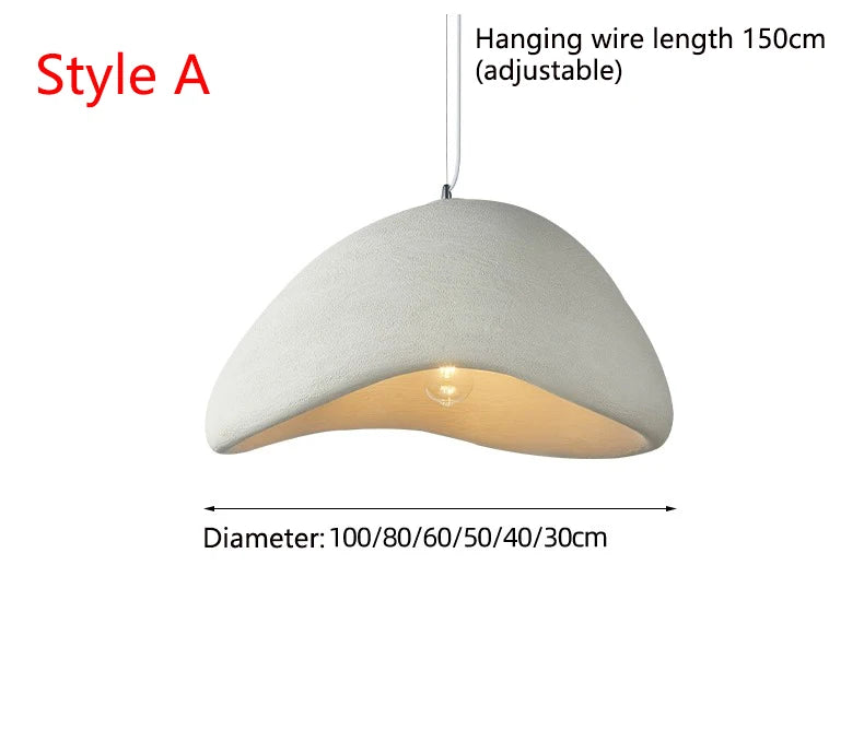 Pendant Light – Nordic Wabi Sabi LED Ceiling Chandelier - Samanta Factory
