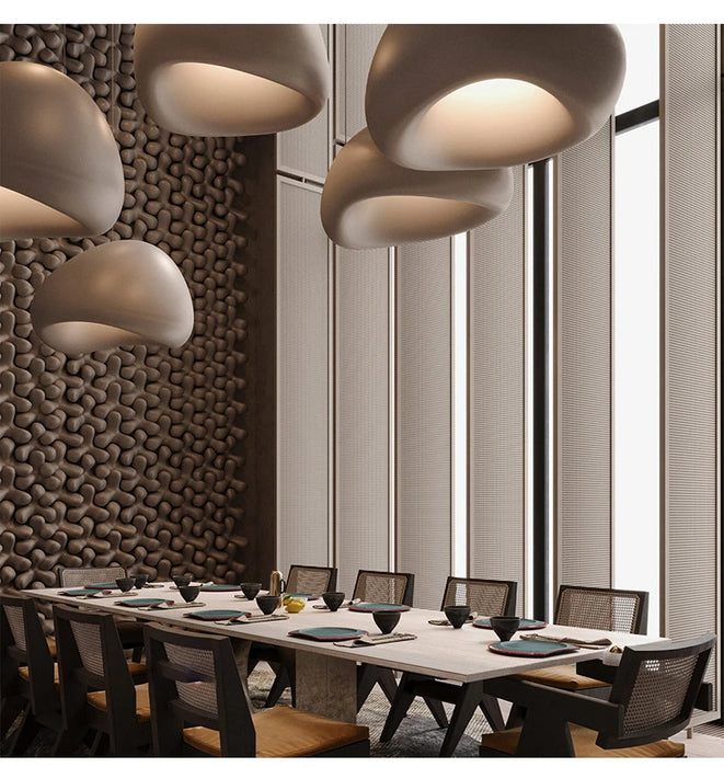 Pendant Light – Nordic Wabi Sabi LED Ceiling Chandelier - Samanta Factory