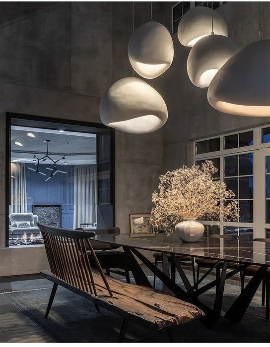 Pendant Light – Nordic Wabi Sabi LED Ceiling Chandelier - Samanta Factory